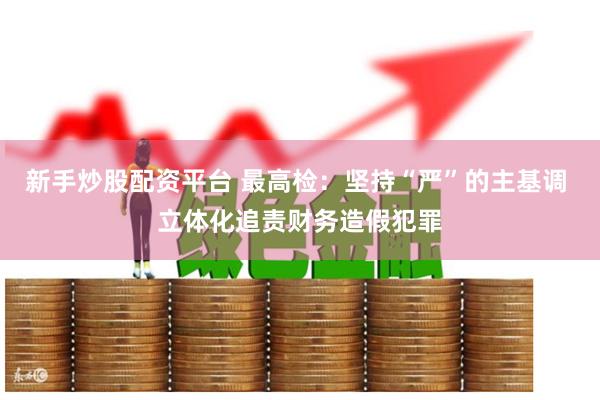 新手炒股配资平台 最高检：坚持“严”的主基调 立体化追责财务造假犯罪